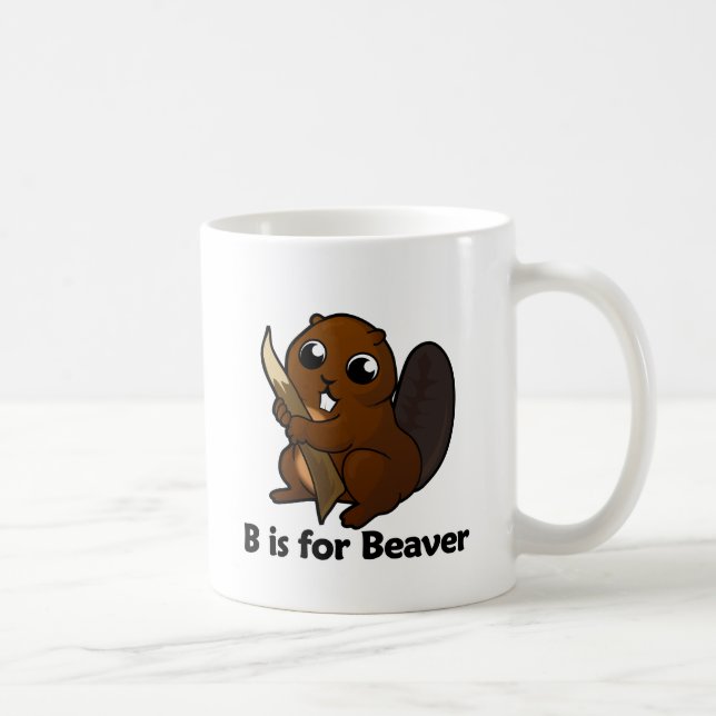 B ist für Biber Kaffeetasse (Rechts)