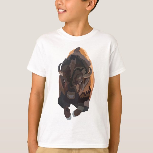 B ist für Bison T-Shirt (Vorderseite)