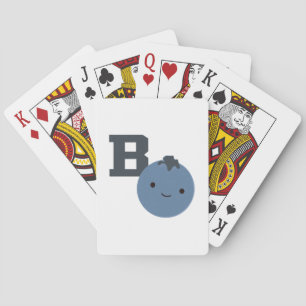 B ist für Blaubeere Spielkarten