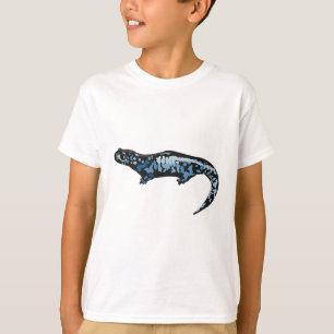 B ist für Blue Gepunktet Salamander T-Shirt
