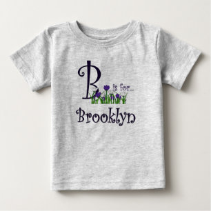B ist für Brooklyn Niedlich Spring Flowers T - Shi Baby T-shirt