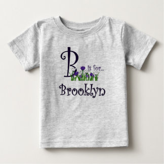 B ist für Brooklyn Niedlich Spring Flowers T - Shi Baby T-shirt