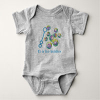 B ist für Bubbles Rainbow Bubble Wand Alphabet ABC