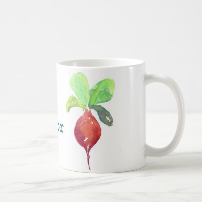 B ist für rote Rübe Kaffeetasse (Rechts)
