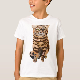 B ist für schwarze Footed Cat T-Shirt