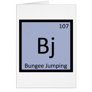 B J - Saut à l'élastique Symbole de chimie