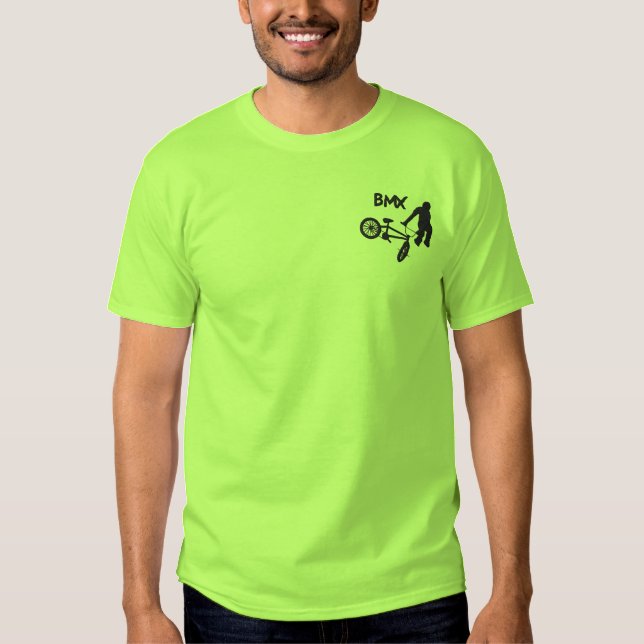 B M X Logo Besticktes T-Shirt (Vorderseite)