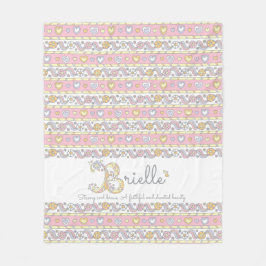 B Monogramm-individuelle Name bedeutet Brielle Fleecedecke