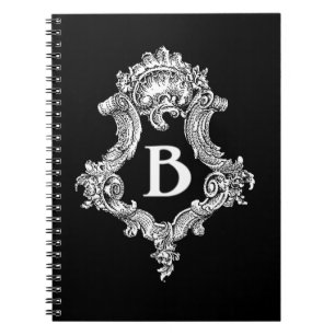 B Monogramm Initiale Notizblock
