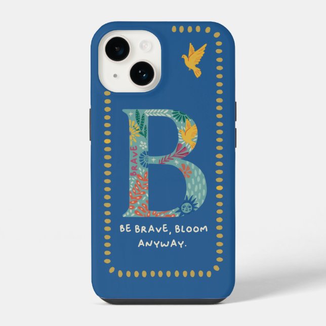B Monogramm iPhone-Hülle  iPhone 14 Hülle (Rückseite)