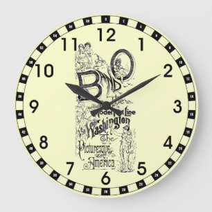 B&O Eisenbahn-D Modell-schnelle Linie Wanduhr 1869