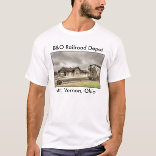 B&O Eisenbahn-Depot - Mt Vernon oh, B&O Eisenbahn… T-Shirt
