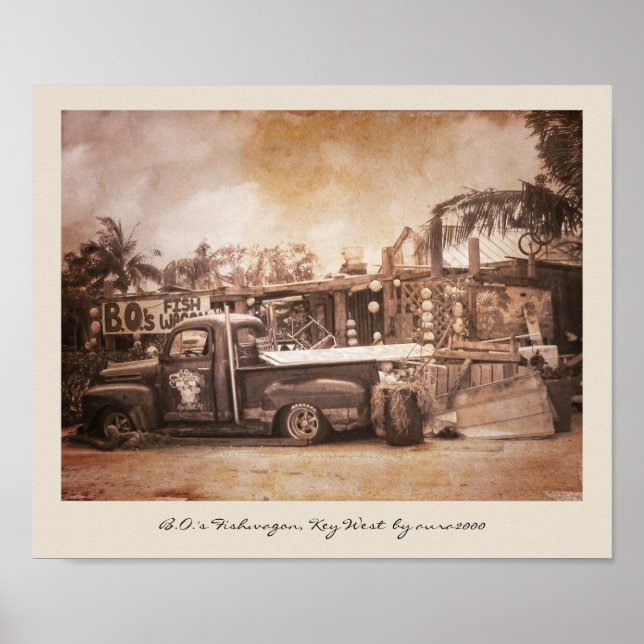 B.O.'s Fishwagon Key West Poster (Vorne)