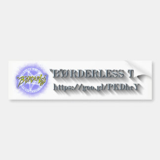 "B"ØRDERLESS TV LOGO バンパーステッカー ver2.1 Autoaufkleber