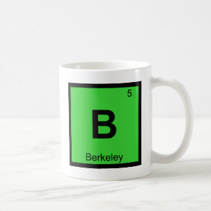 B - Periodische Tabelle der Chemie in Berkeley Cal Kaffeetasse