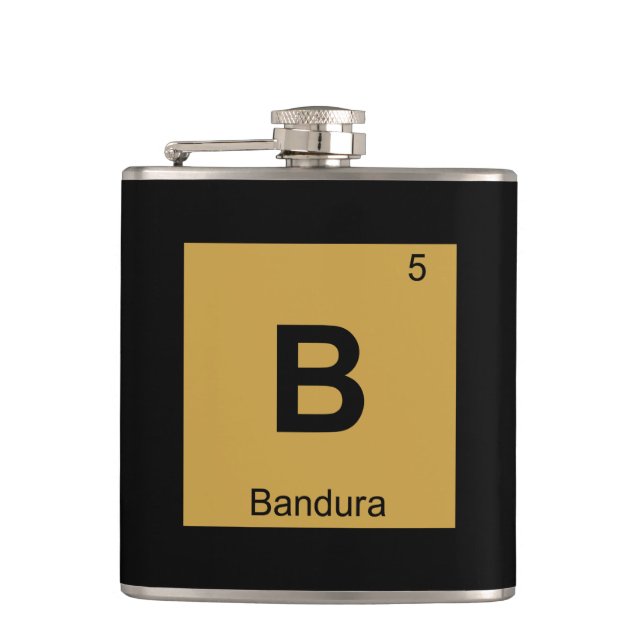B - Periodisches Tabellensymbol der Bandura Music  Flachmann (Vorderseite)