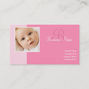 B pour des cartes de visite de bébé