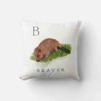 B pour le Coussin Beaver