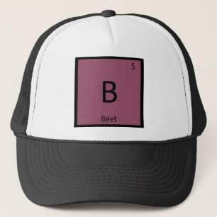 B - Regelmäßiges Symbol für die Pflanzenchemie von Truckerkappe