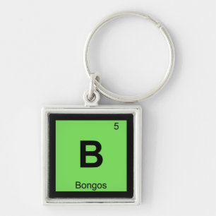 B - Regelmäßiges Tabellensymbol von Bongos Music C Schlüsselanhänger