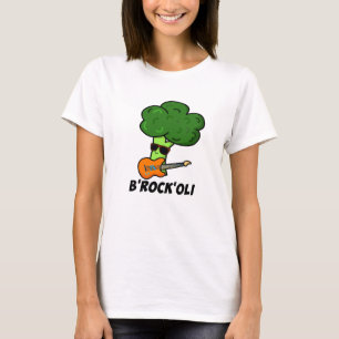 B-Rock-Oli Funny Rocker Broccoli Pun T-Shirt