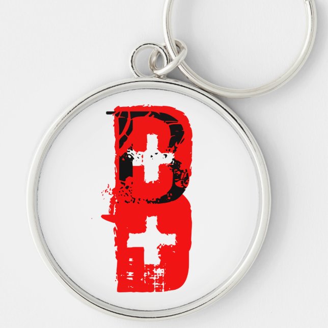 B+ Schlüsselanhänger des Bluttyps (Vorne)