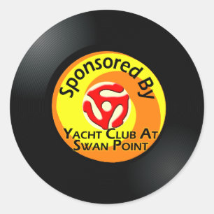 "B" Seite 4 Runder Aufkleber