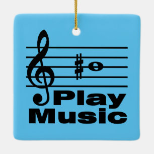 B Sharp Musical Notation Keramikornament