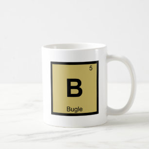 B - Signalhorn Musik Chemie Periodensystem Symbol Kaffeetasse