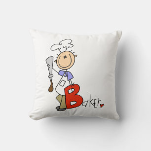 B steht für Bäcker Kissen