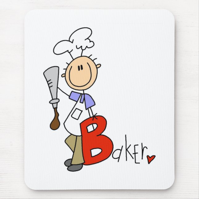 B steht für Baker Mousepad (Vorne)