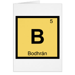 B - Symbole de tableau périodique de la chimie de