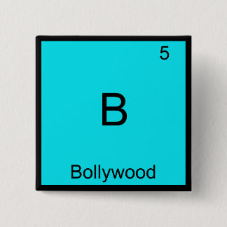 B - T-Shirt "Bollywood Funny Chemistry Element" Button
