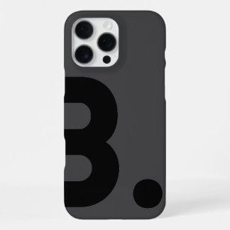B. - Typografie-Etui iPhone 16 Pro Max Hülle