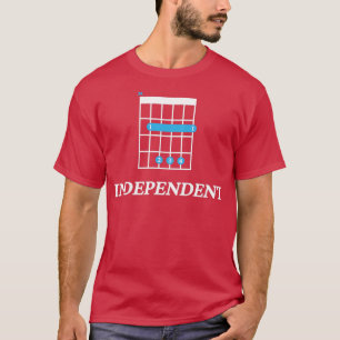 B Unabhängiges B Gitarrenchord Tab Dark Theme T-Shirt