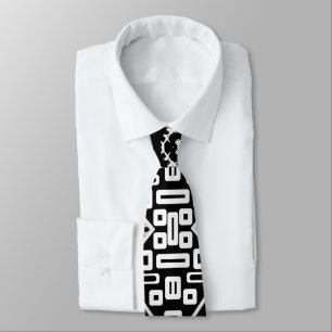 B und W Runway Fashion Inspiriert Muster Neck Krawatte