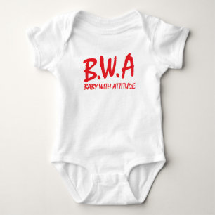 B.W.A. Baby mit Haltungs-T - Shirt-Entwurf Baby Strampler