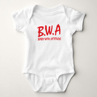 B.W.A. Baby mit Haltungs-T - Shirt-Entwurf Strampler
