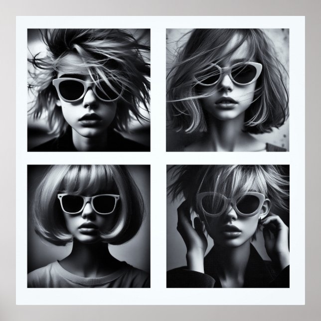 B&W AI POSTER GIRLS (Vorne)