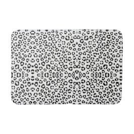 B&W Animal Print Sherpa Blanket Badematte
