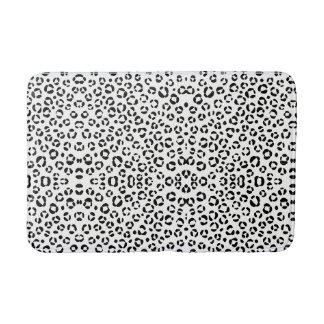 B&W Animal Print Sherpa Blanket Badematte