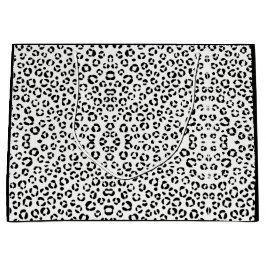 B&W Animal Print Sherpa Blanket Große Geschenktüte