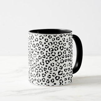 B&W Animal Print Sherpa Blanket Tasse