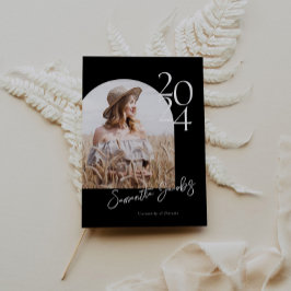 B&W Arch Moderne Graduierungspartei für Minimalist Einladung