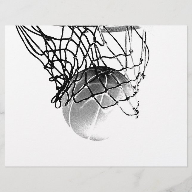 B&W Basketball Flyer (Vorne)