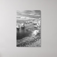 B&W Beach Coast, Kalifornien