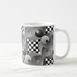 B/W Bilanz von Kenneth Yoncich Kaffeetasse