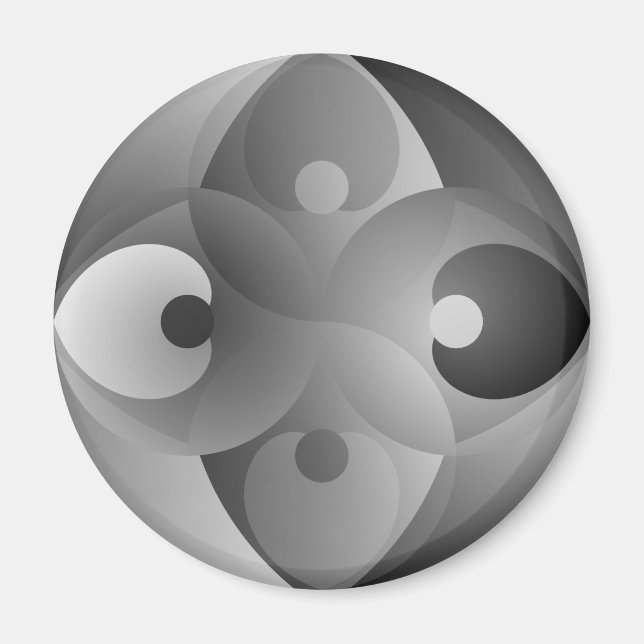 B/W Bilanz von Kenneth Yoncich Magnet (Vorne)
