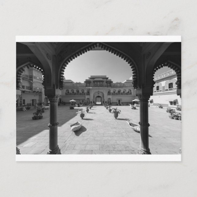 B&W Chomu Palace Postkarte (Vorderseite)