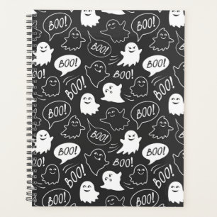 B&W Cute Doodle Halloween Motif